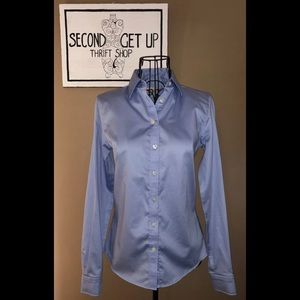 Banana Republic Womens Non Iron Fitted Long Sleeve